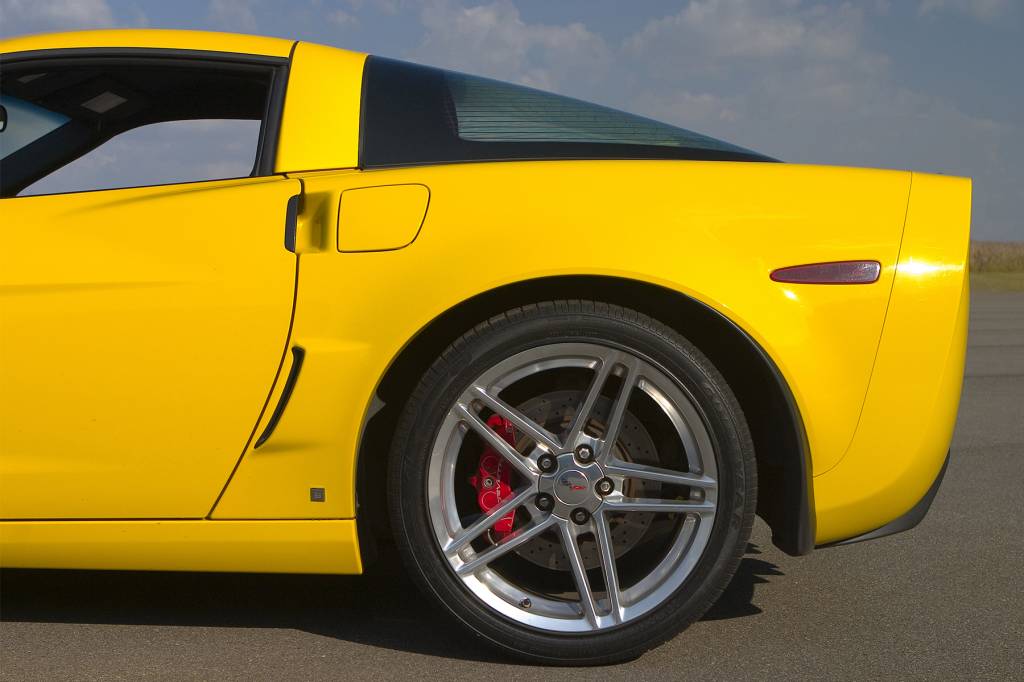 Detalhe roda traseira Corvette Z06