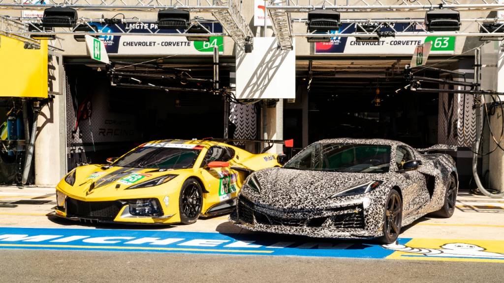 Corvette Z06 mula de testes