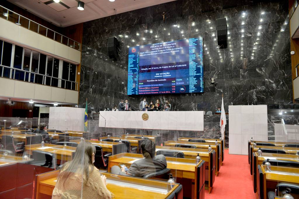 Placar de votação da Assembleia Legislativa de Minas Gerais