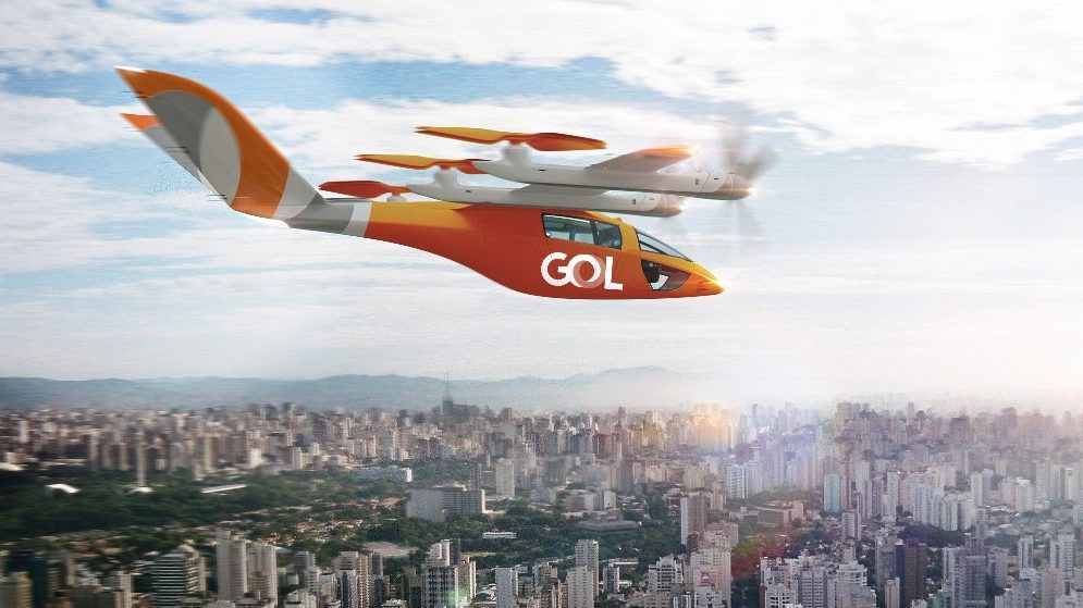 VA-X4 eVTOL da GOL laranja