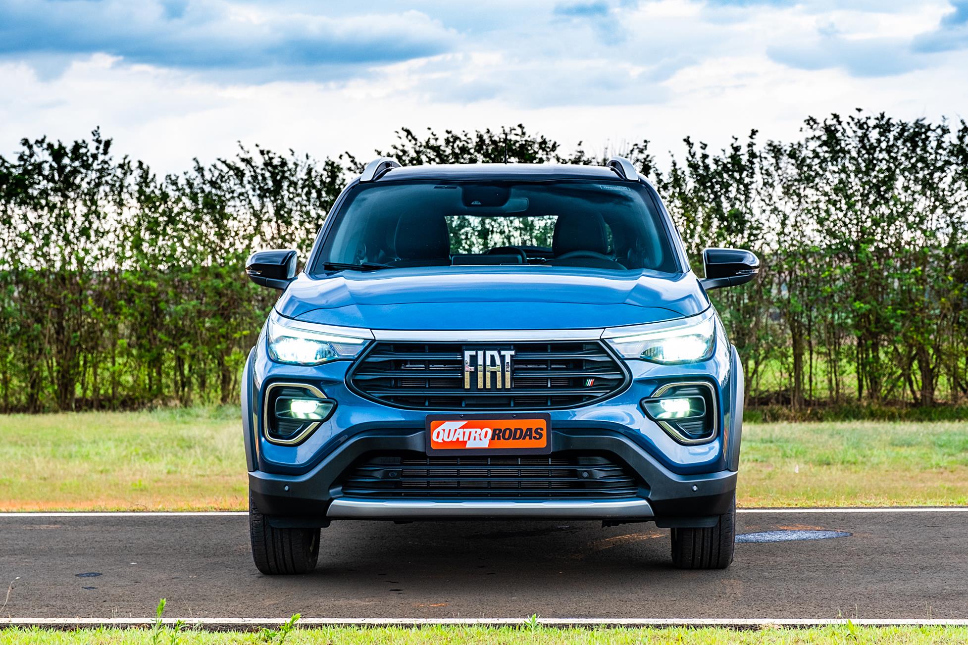 Fiat Pulse 2022 azul visto de frente
