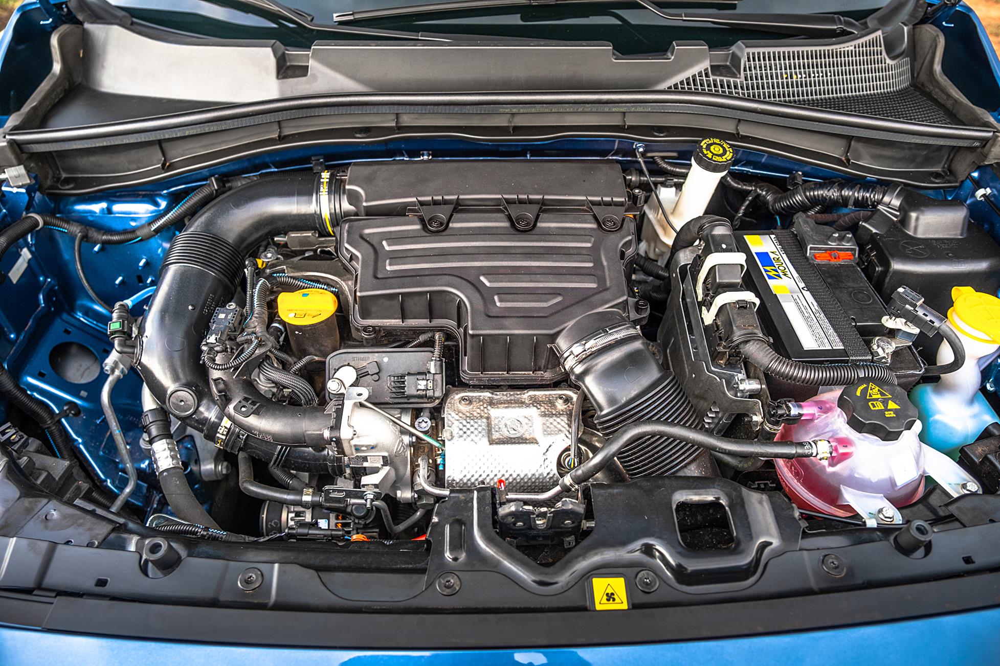 Motor turbo do Fiat Pulse Impetus 2022 azul