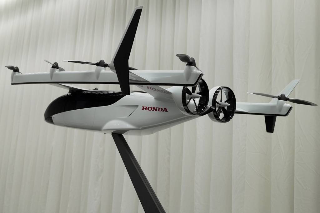 Honda Introduces Initiatives in New Areas, Taking on Challenges Miniatura do eVTOL da Honda