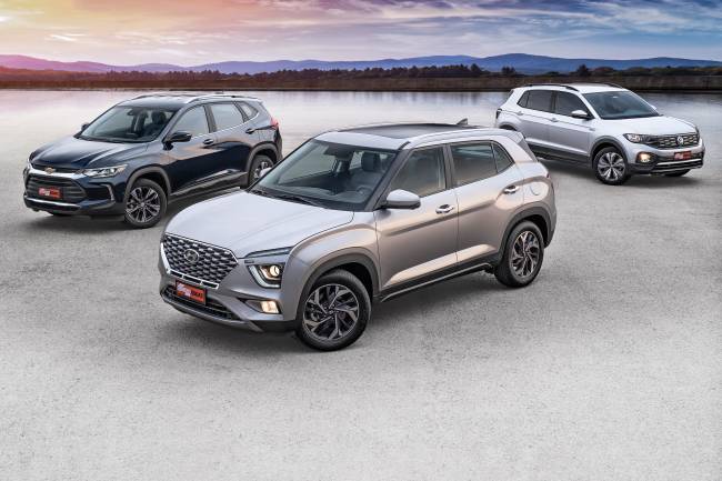 Novo Creta, Tracker ou T-Cross: qual o melhor SUV 1.0 turbo do Brasil?