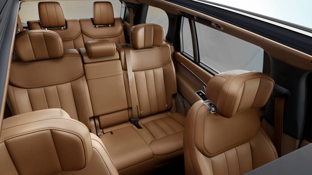 Interior do Range Rover 2022 de sete lugares