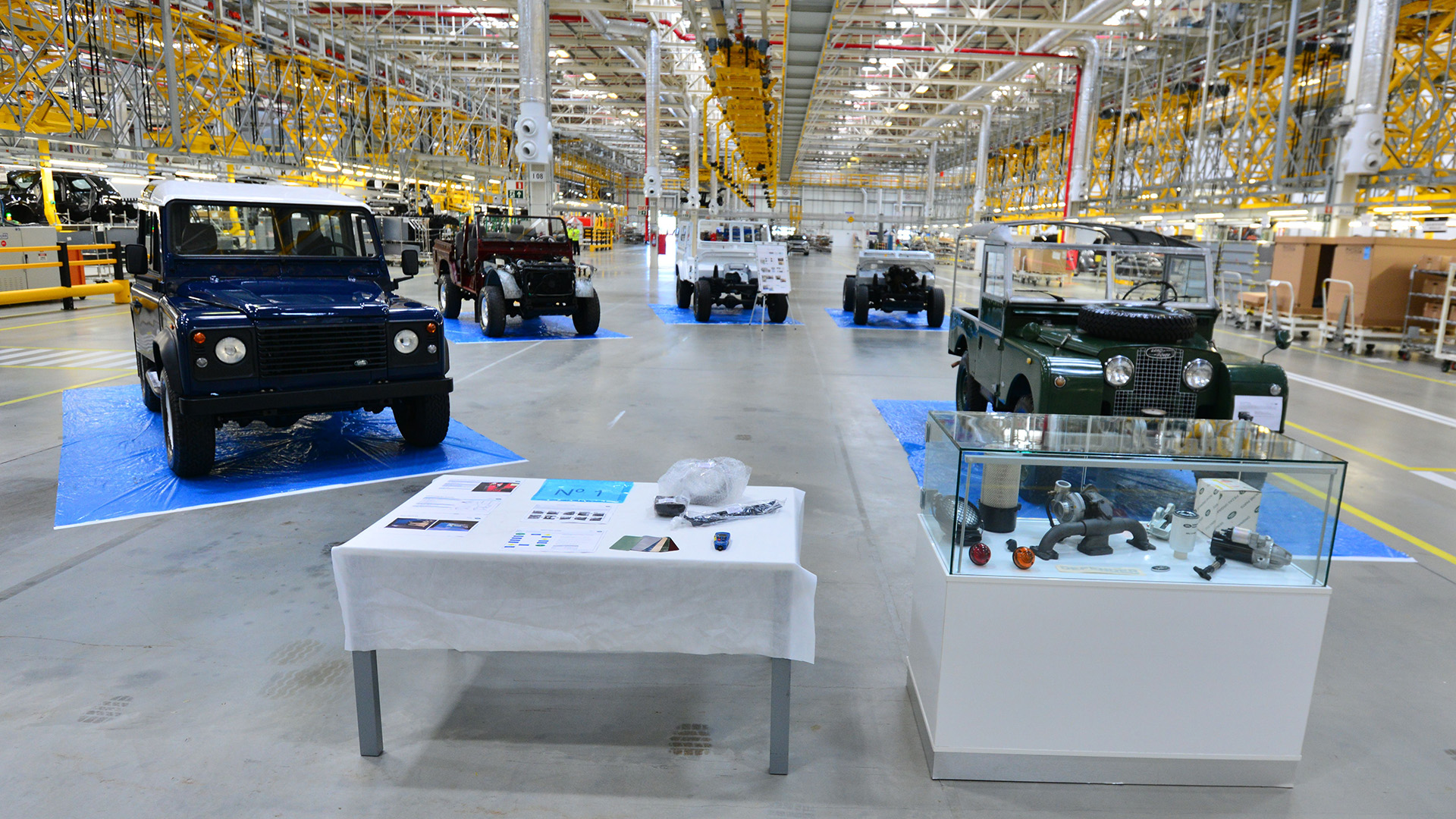 Modelos clássicos restaurados pela Land Rover em Itatiaia (RJ)