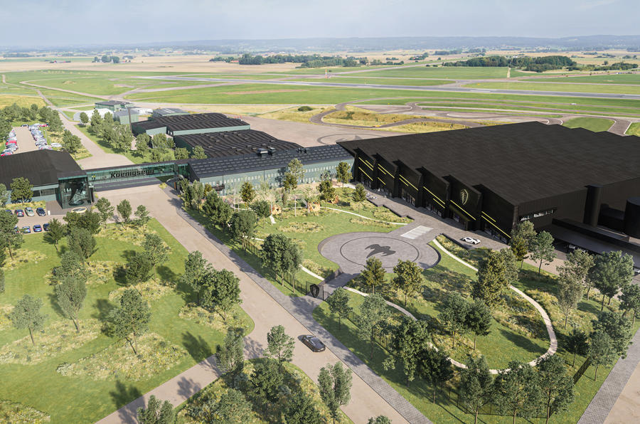novo projeto da fábrica da Koenigsegg