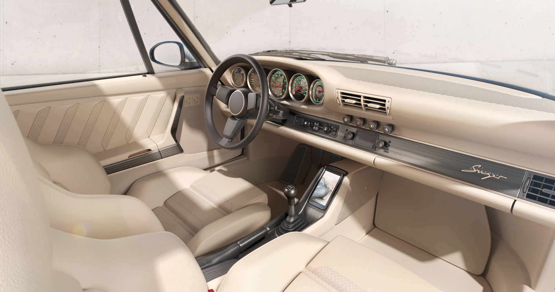 Porsche 930 Singer interior painel