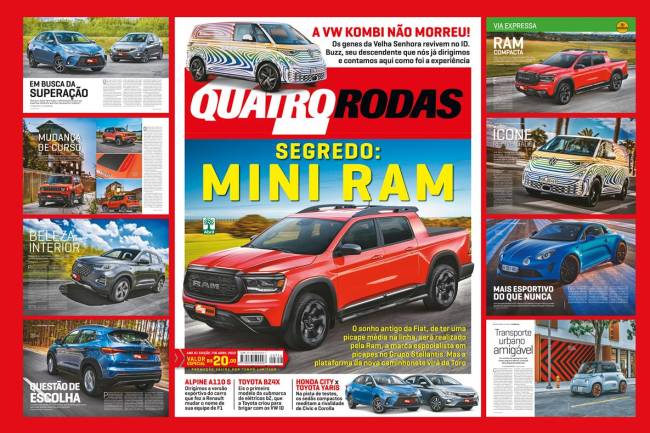 QUATRO RODAS de abril: nova Kombi e a promissora picape nacional da Ram