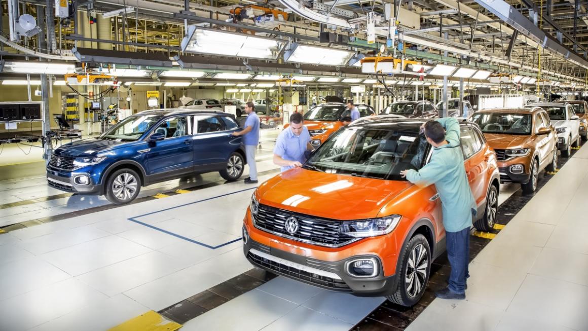 linha de produção VW