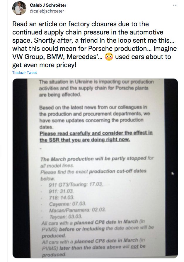 print twitter comunicado Porsche