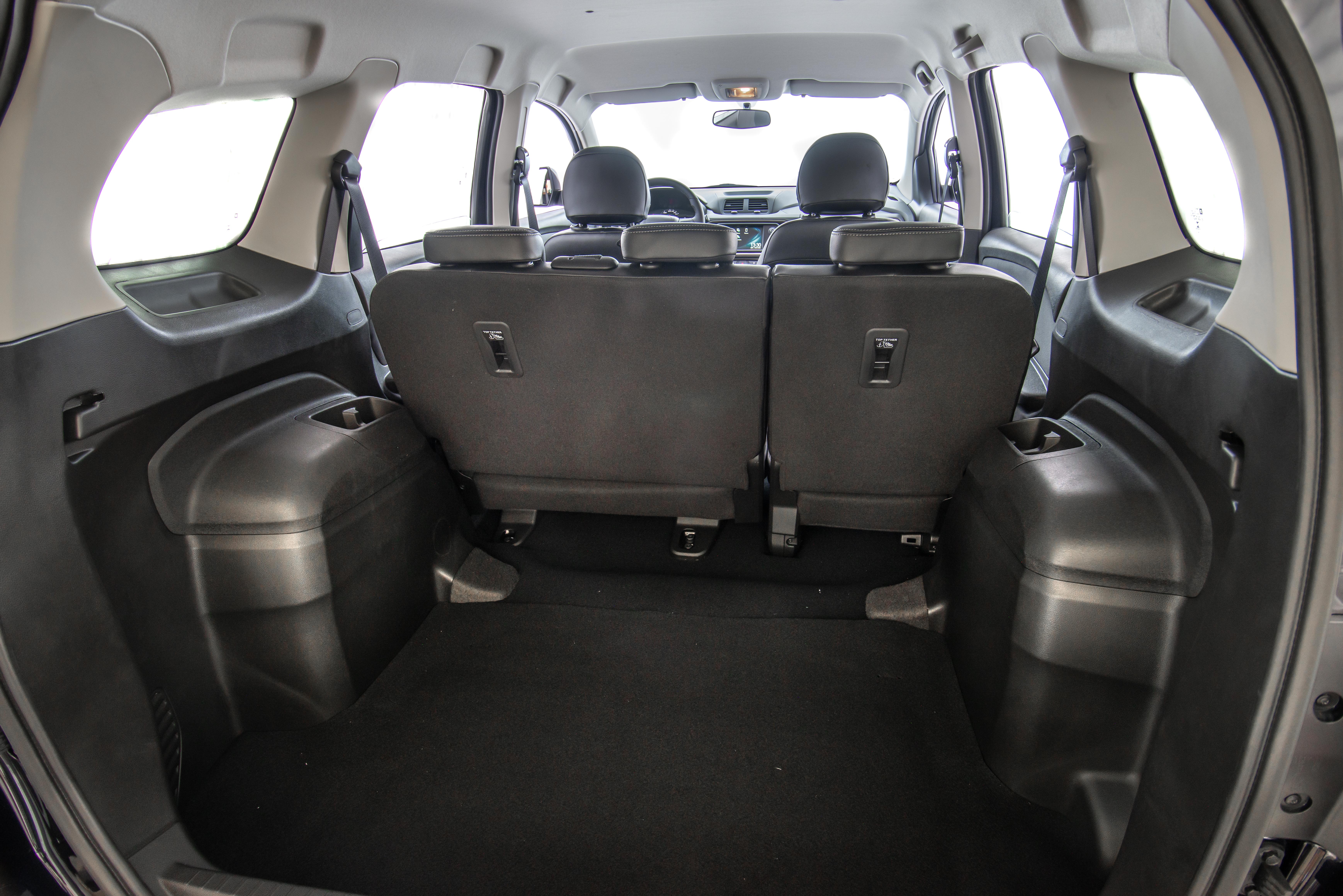 Com capacidade de até 710 litros, o porta-malas do Spin LTZ tem espaço para até uma cadeira de rodas montada