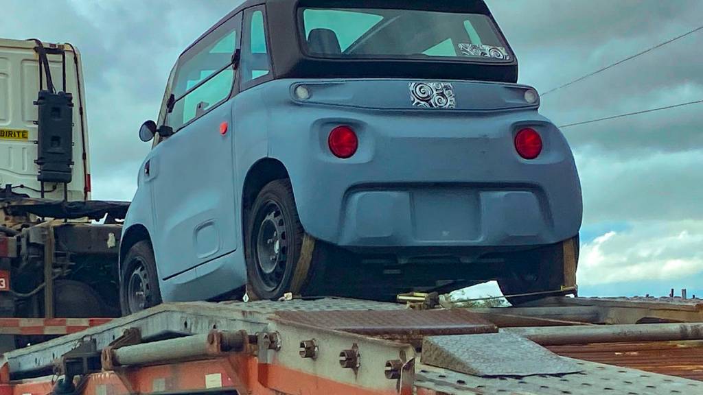 Flagra Citroen Ami (1) Ao menos uma unidade do carrinho já está no Brasil, com exposições públicas já tendo acontecido