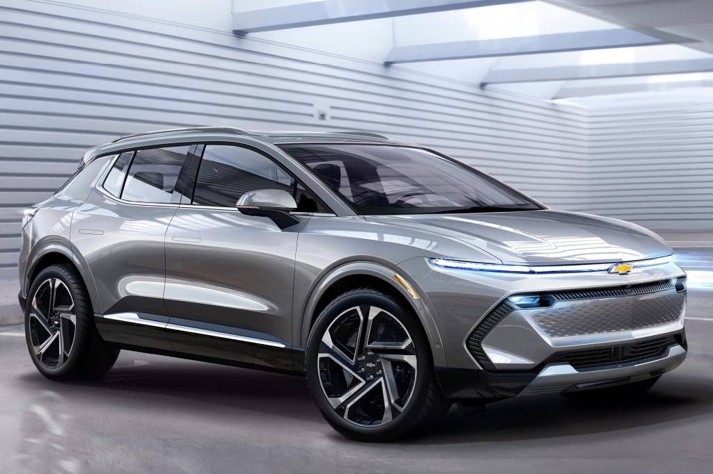 Novo modelo usará mesma tecnologia de baterias do Chevrolet Equinox EV (foto), que terá irmão menor exclusivo da América do Norte