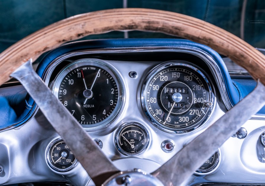 Painel de instrumentos do Mercedes-Benz 300 SLR Uhlenhaut Coupé