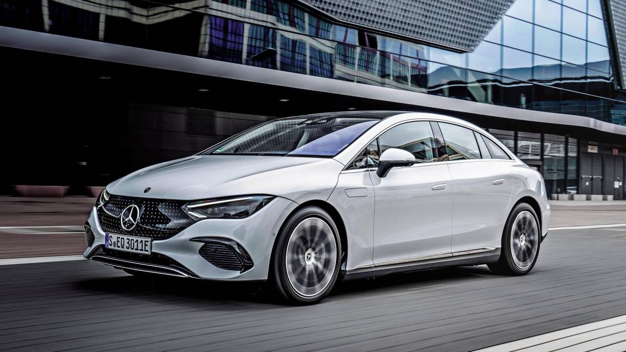 The new Mercedes-Benz EQE: Press Test Drive, Frankfurt 2022