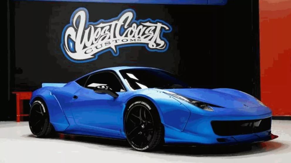 A Ferrari 458 de Justin Bieber, customizada pela West Coast Customs