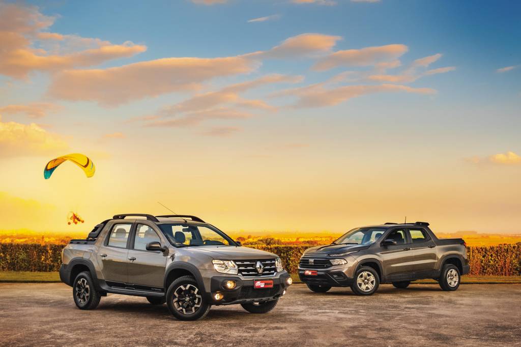 Briga entre as 1.3 turbo: nova Renault Oroch é melhor que a Fiat Toro?