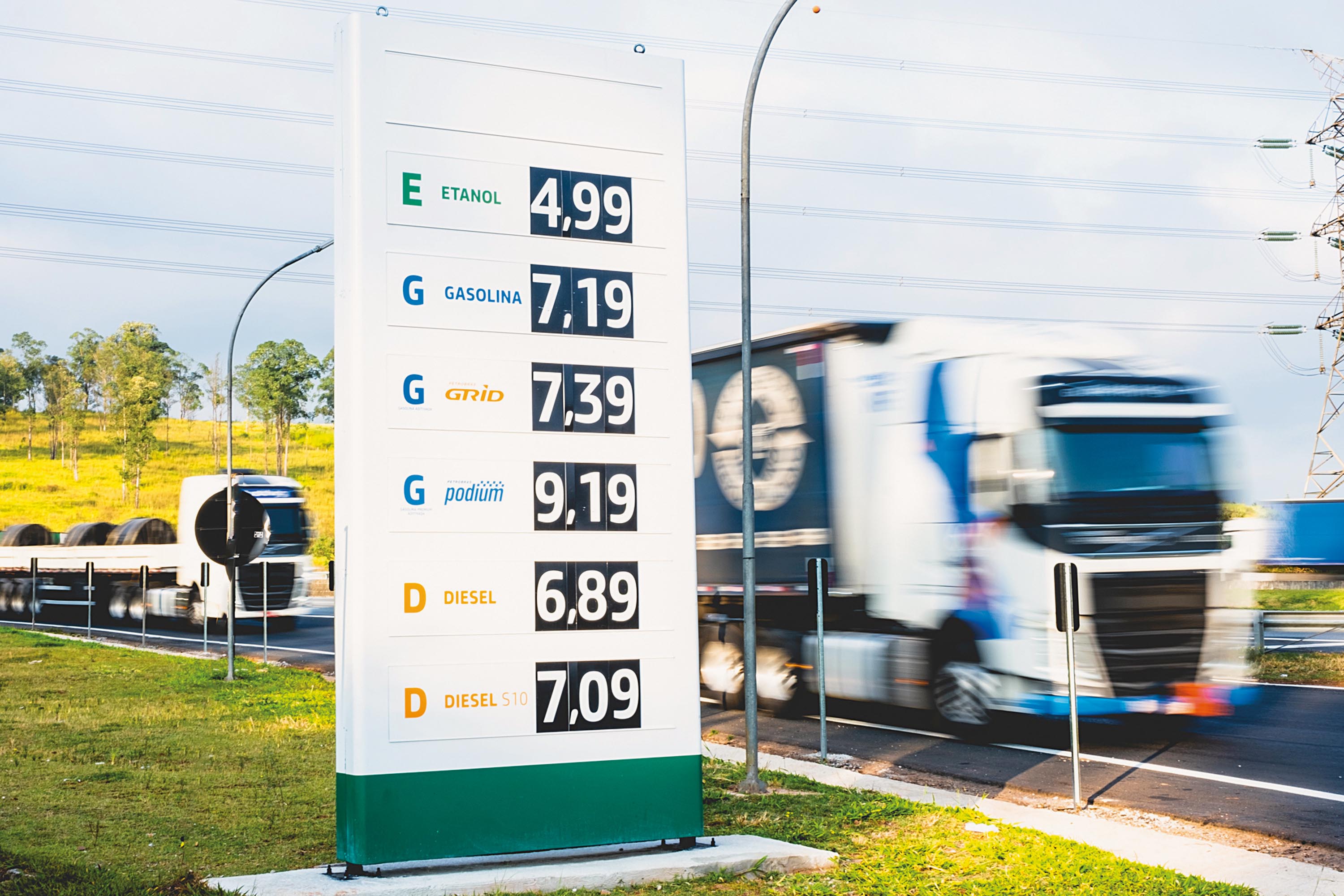 Tabela de preços Posto de Gasolina