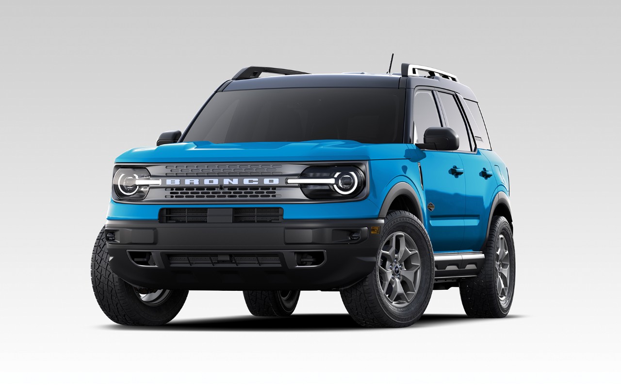 Bronco in Indianapolis blue, new from the 2022 lineup