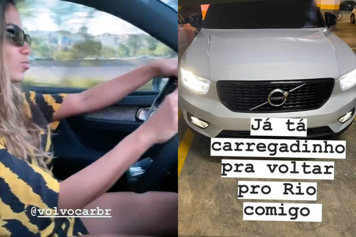 Anitta já divulgou o Volvo XC40 híbrido no Brasil; atualmente o modelo é apenas elétrico