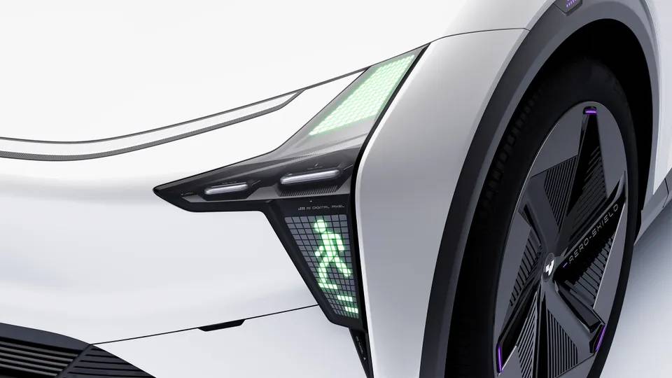 JiDU-ROBO-1-Pedestrian-Light-Baidu-First-Car-Business Robo-1 detalhe farol