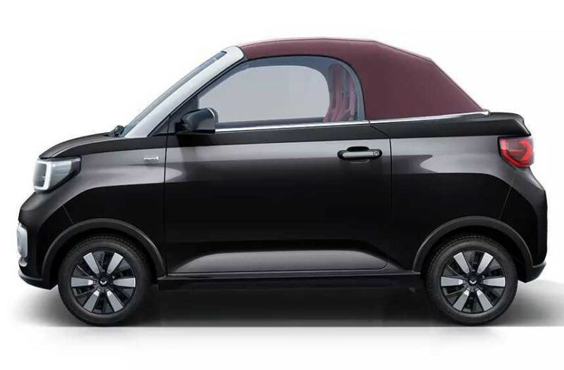 Wuling Mini EV cabrio lateral preto