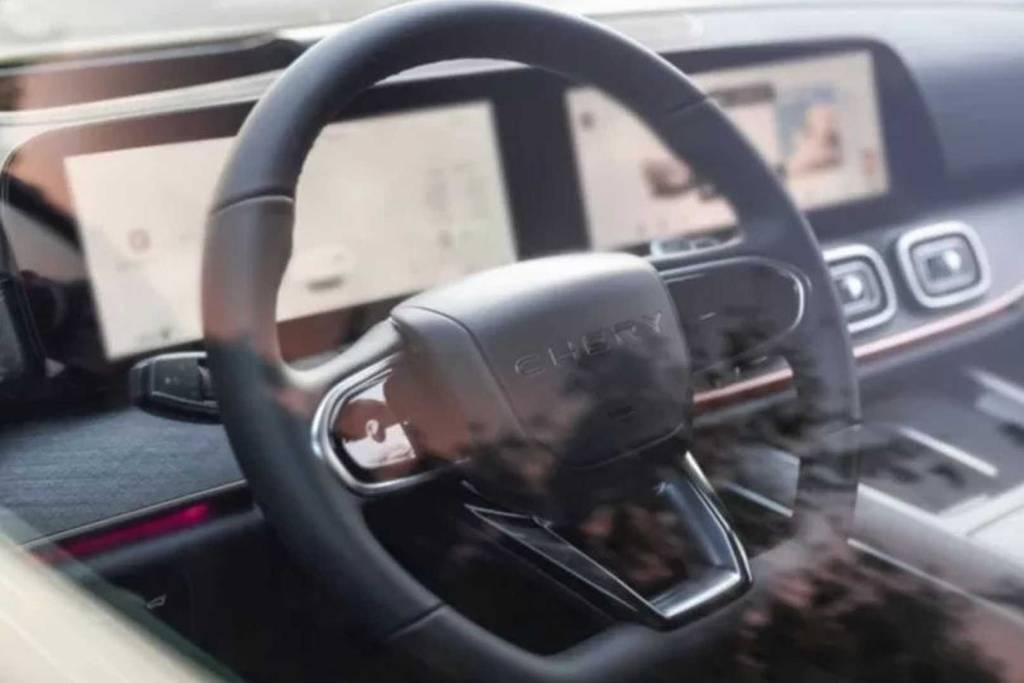 Novo Chery Tiggo 9 (6) Poucos detalhes internos foram divulgados