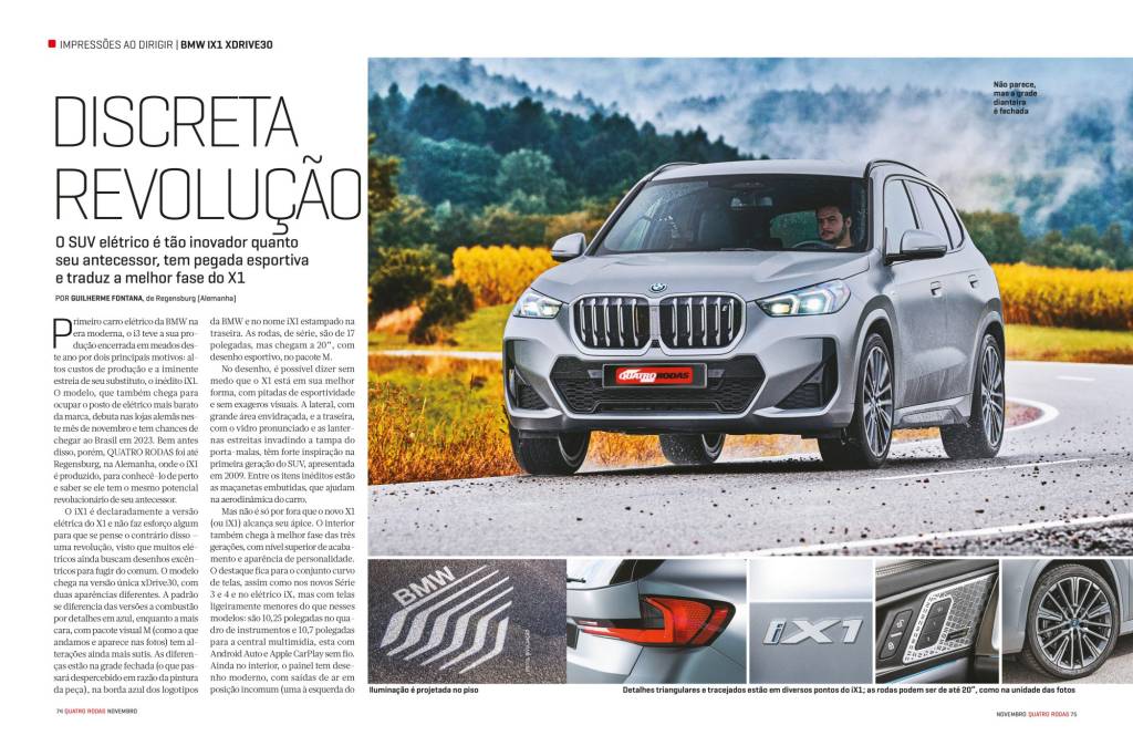 matéria BMW ix1 matéria BMW ix1