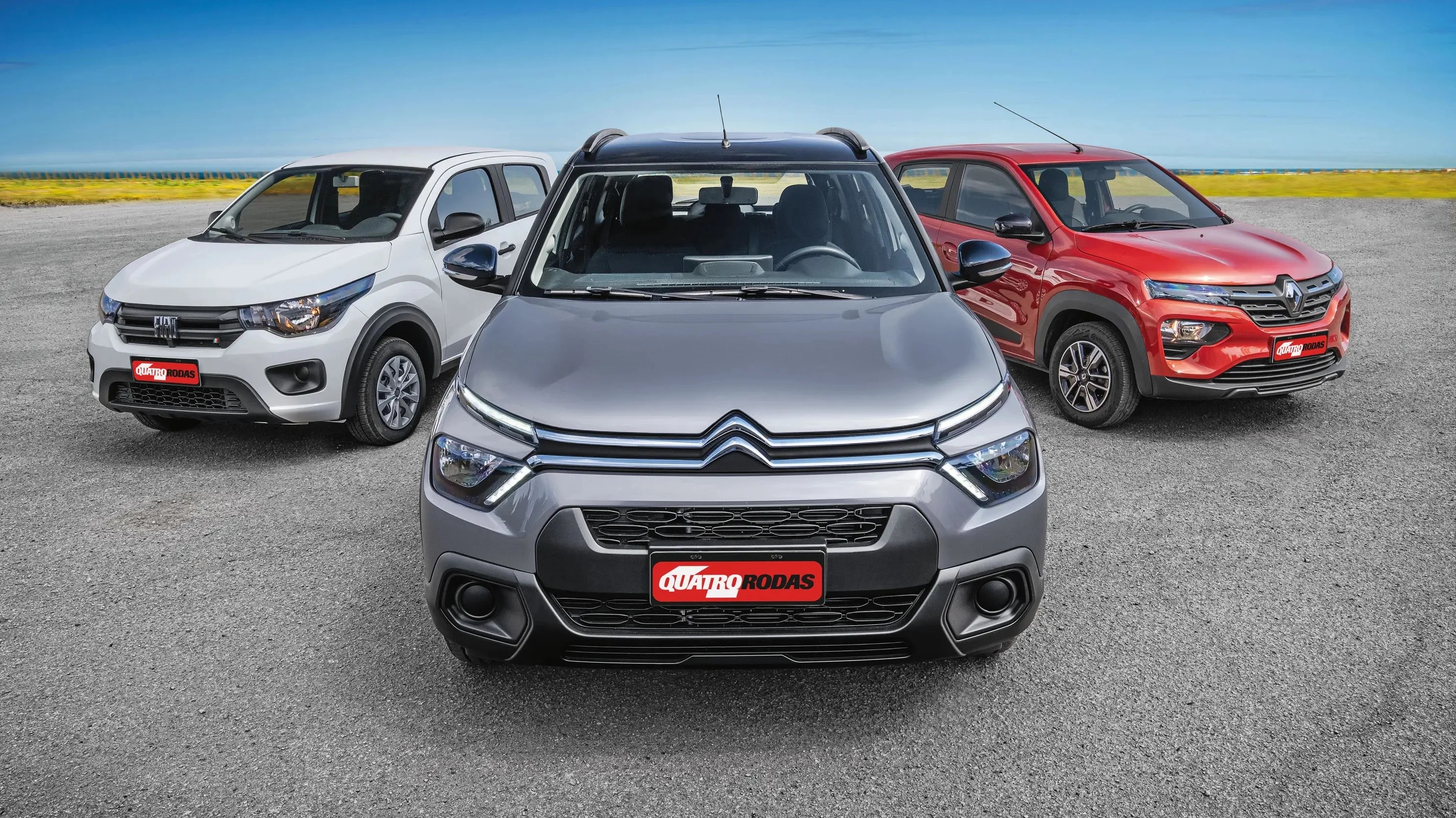 Comparativo: Novo Citroën C3 x Renault Kwid x Fiat Mobi