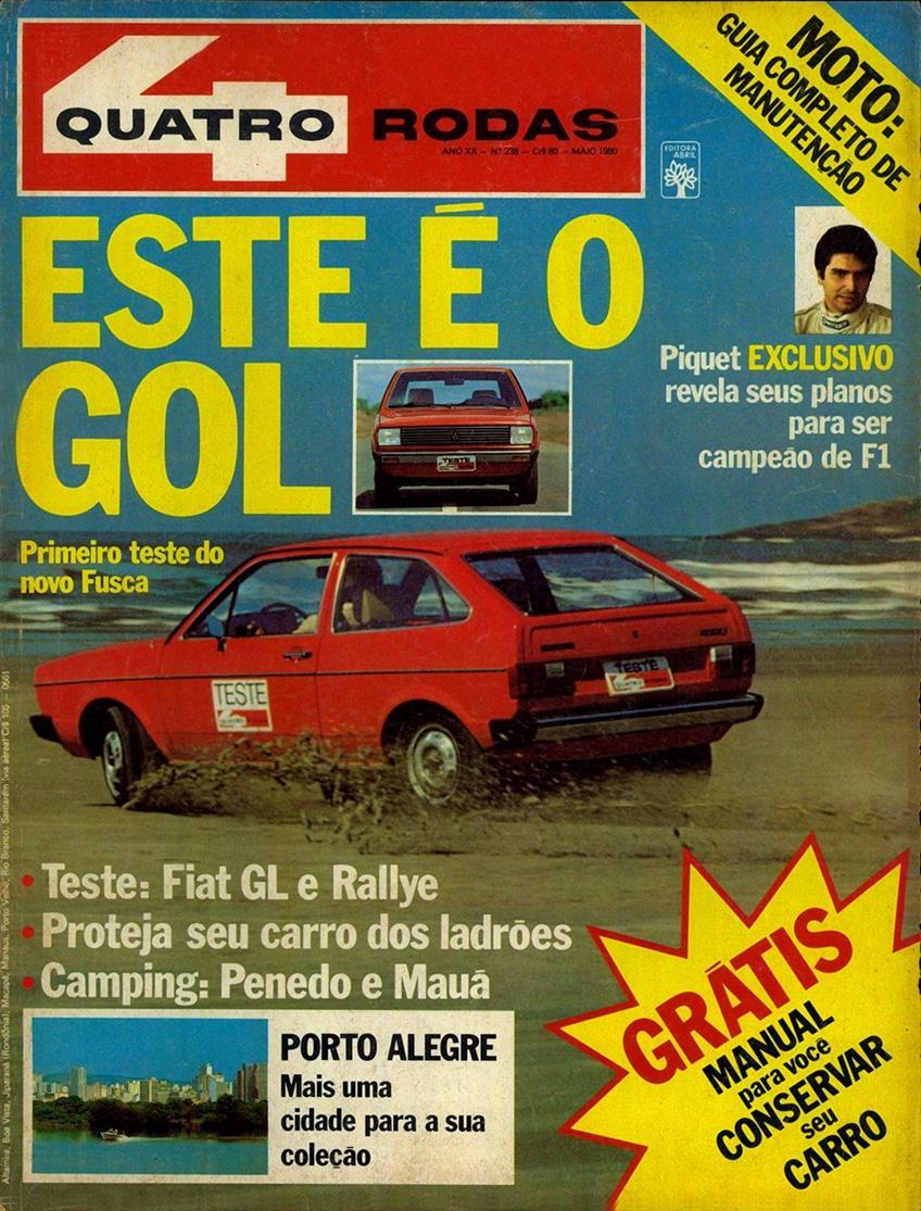 Capa da Quatro Rodas 238, de maio de 1980