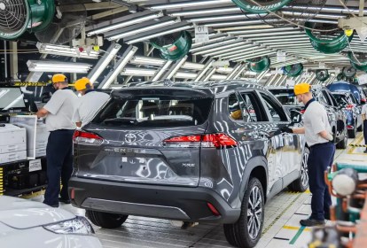 Fabricação do Corolla Cross na fábrica da Toyota em Sorocaba (SP)