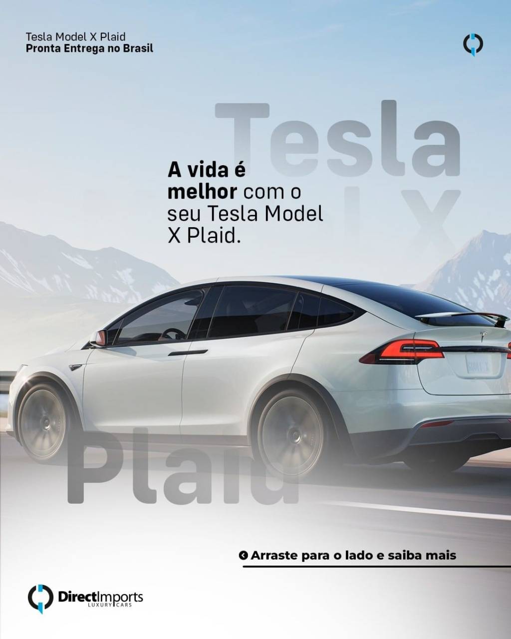 É comum encontrar anúncios de Tesla à venda no Brasil, feitos pelas importadoras de veículos de luxo