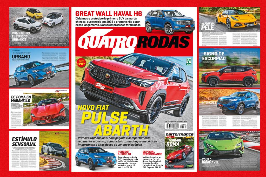 QUATRO RODAS de novembro: Fiat Pulse Abarth, GWM Haval H6, comparativo de elétricos e muito mais!