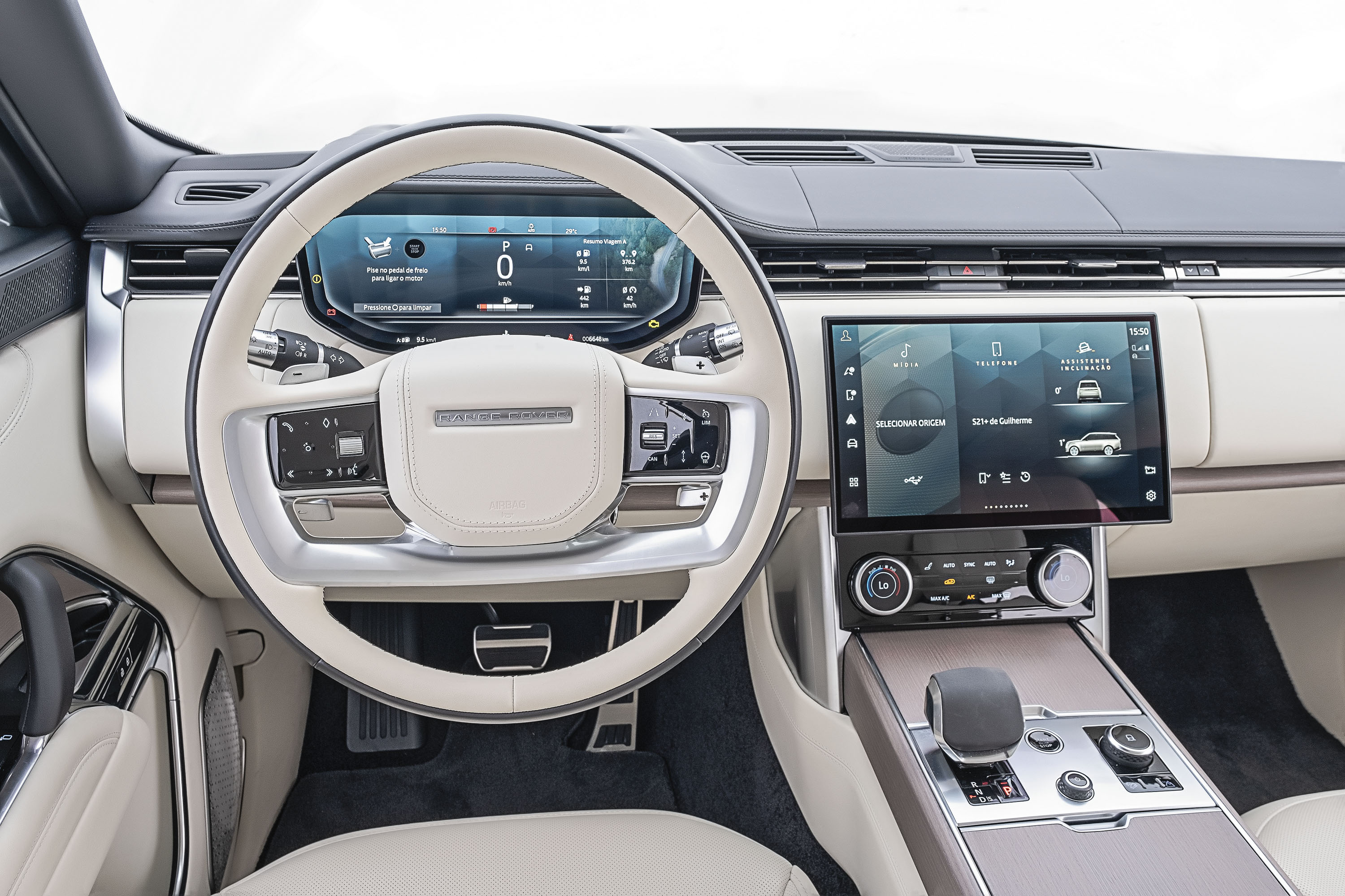 Teste: Novo Range Rover une motor diesel híbrido com conforto de ...