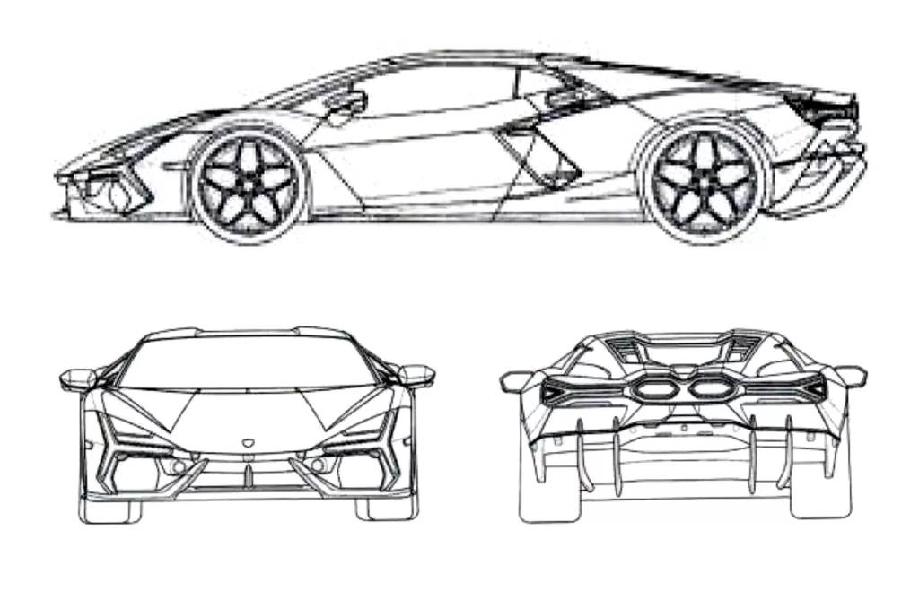 patendes vazadas lamborghini hibrido