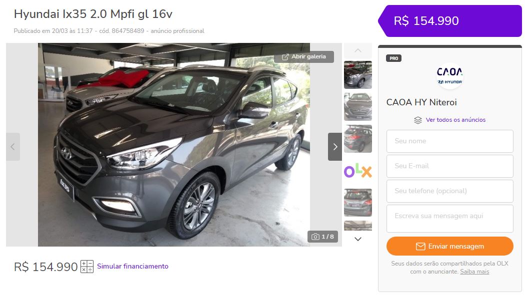 Carros na Web, Hyundai IX35