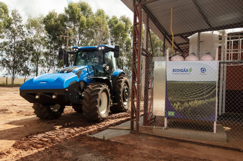New Holland T6 New Holland T6: primeiro trator a biometano economiza até R$ 100 por hora