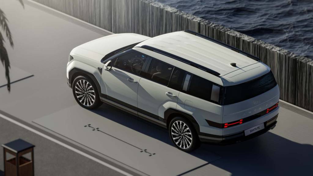 Hyundai Santa Fe 2024 Novo Hyundai Santa Fe 2024 tem visual ‘caixotão’ e interior de Land Rover