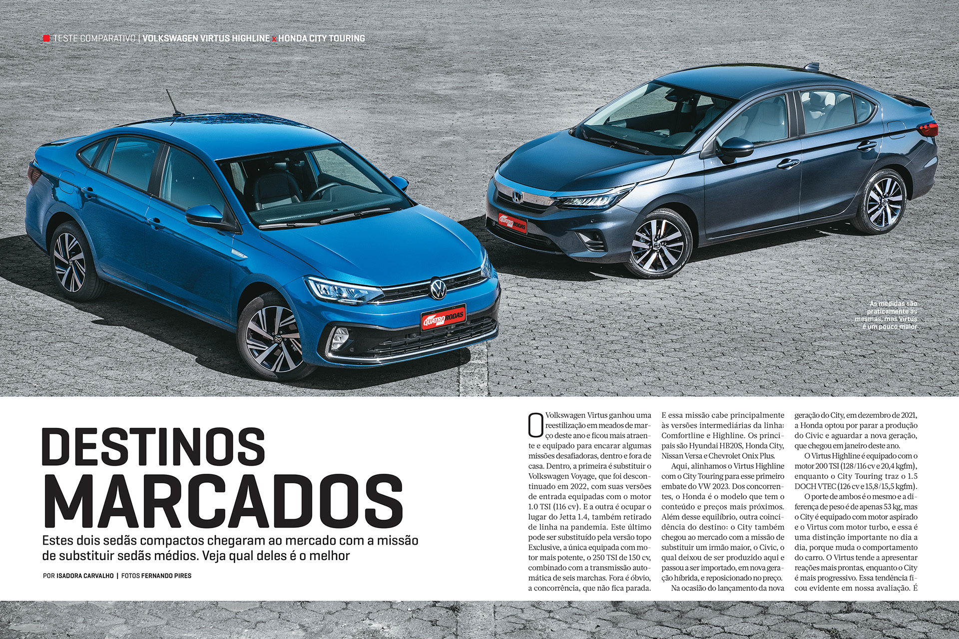 Comparativo Virtus Highline City Touring