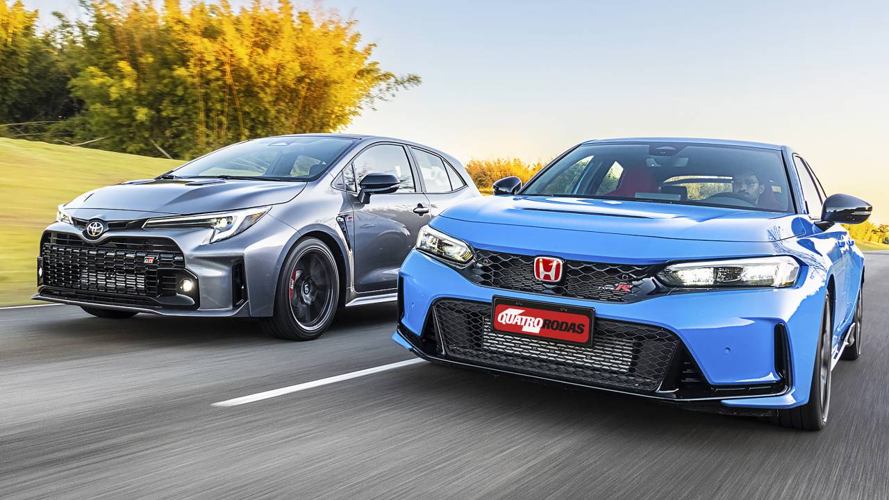 Toyota GR Corolla e Honda Civic Type R brasil