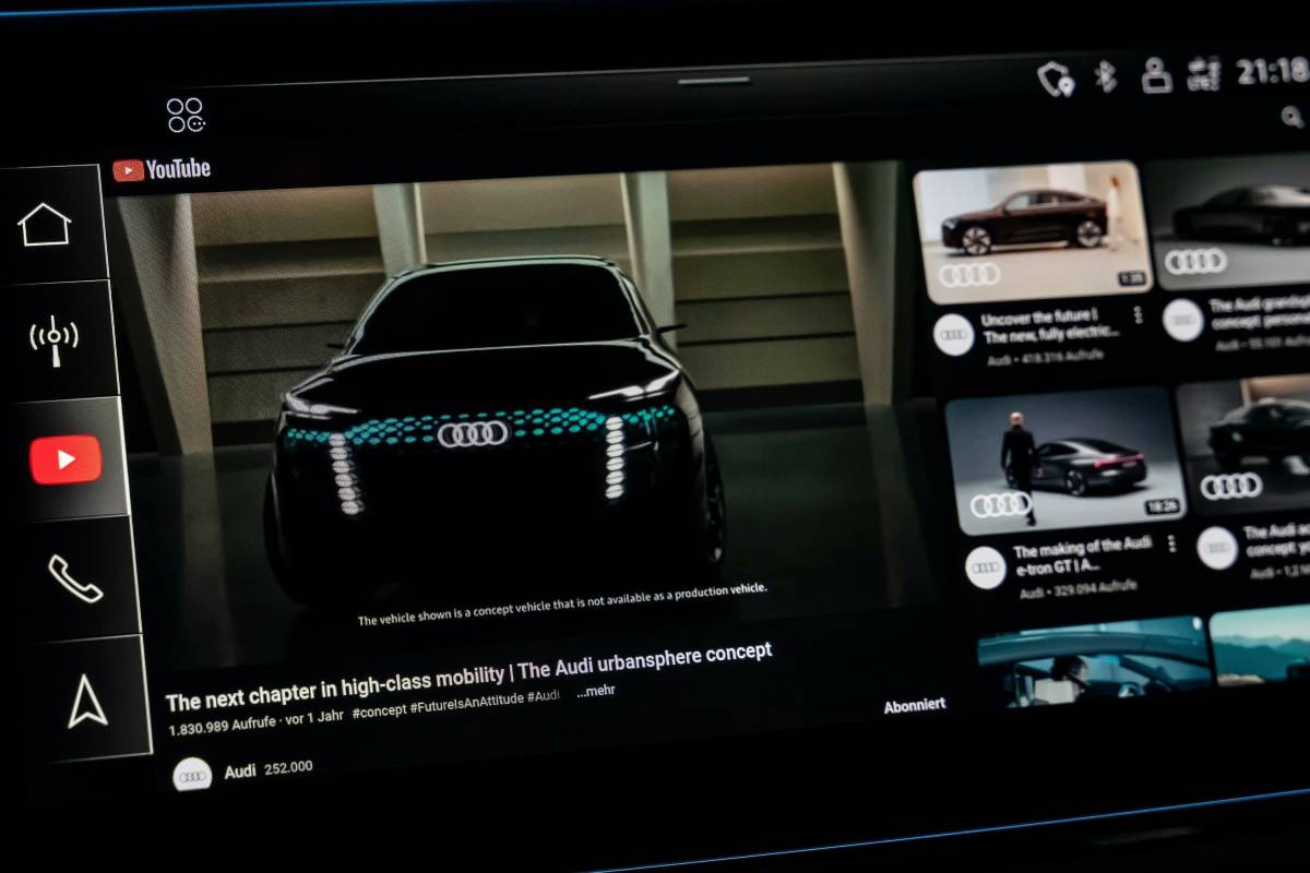 Agora é possível assistir  na multimídia enquanto seu Audi carrega