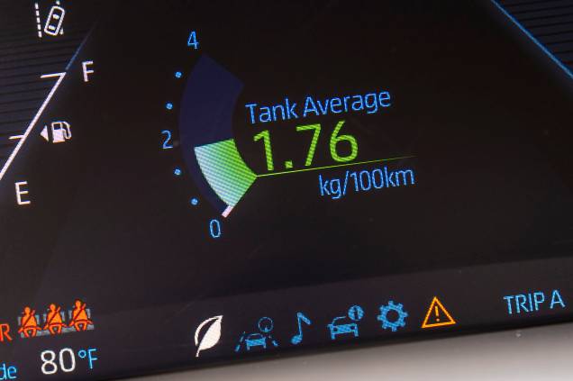 Consumo de um carro a hidrogênio é medido em km/kg