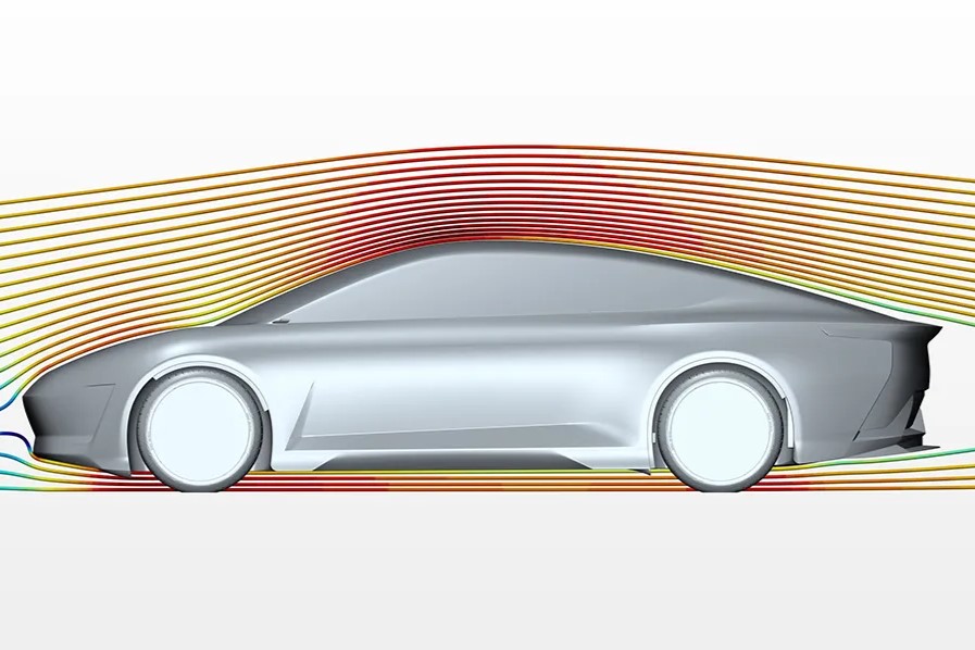 Ilustração mostra a passagem do ar ao redor do modelo