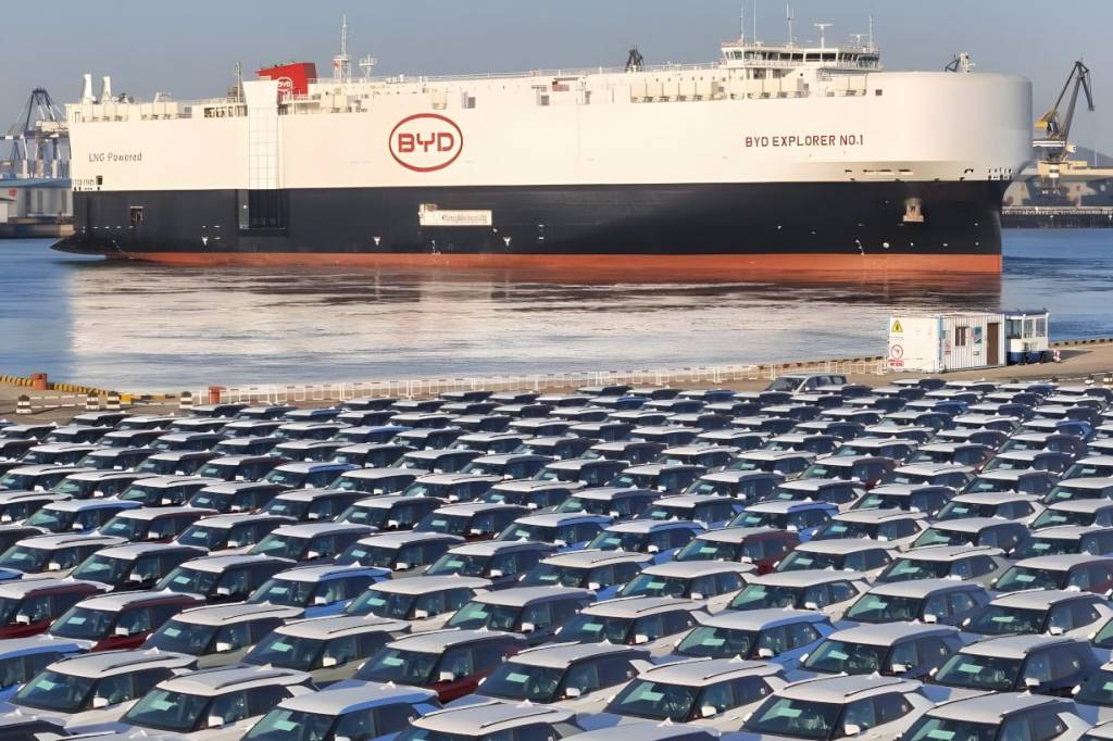 BYD cria seu próprio navio cargueiro com capacidade para 7 mil carros