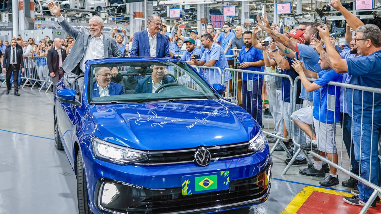 Volkswagen Virtus Conversível criado para cerimônia na fábrica da Anchieta