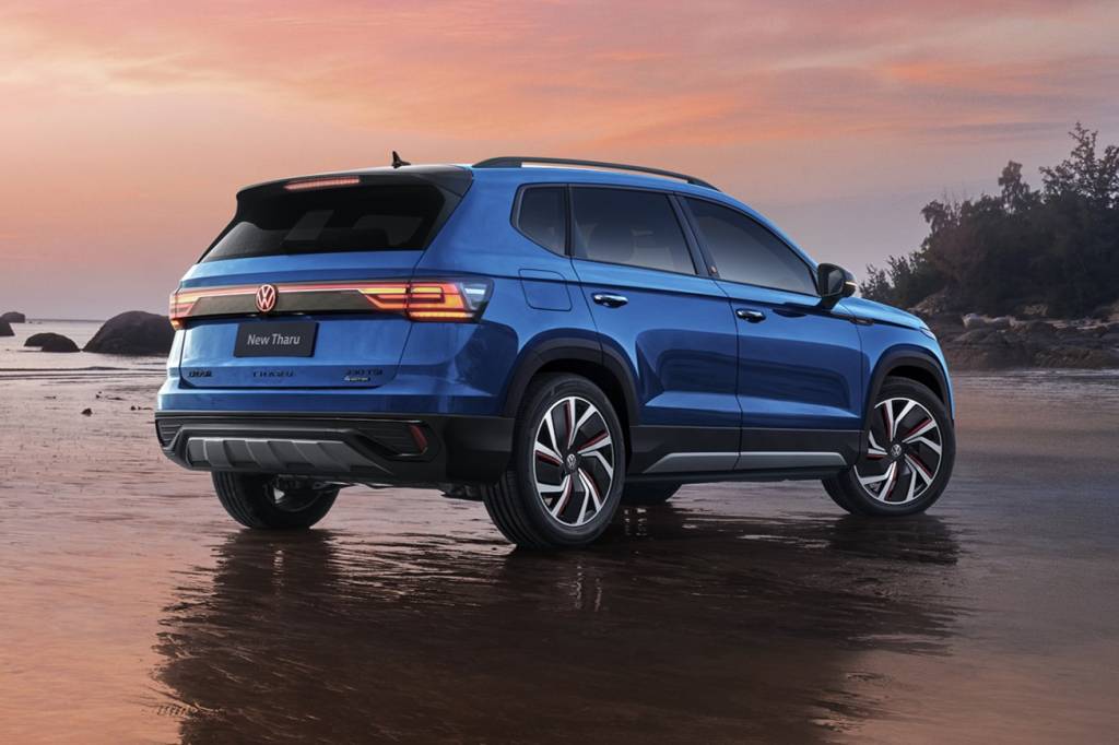 Volkswagen Tharu (1) Traseira do novo Taos pode seguir o visual do T-Cross