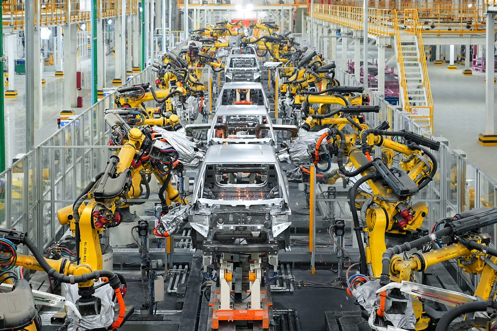 Fábrica da BYD na China