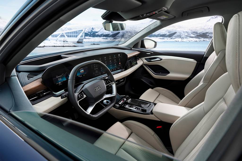Interior do novo Audi Q6 e-tron