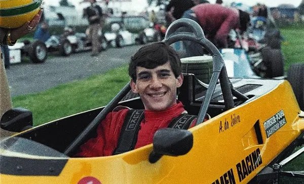 Ayrton Senna em sua época de Fórmula Ford